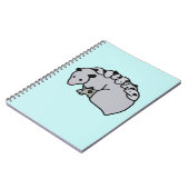 Opossum-moeder met haar baby's notitieboek (Linkerzijde)