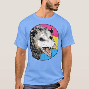 Opossum Panseual Flag Pan Pride LGBT Maand T-shirt