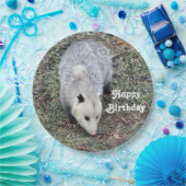 Opossum Photo Birthday Papieren Bordje (Feest)
