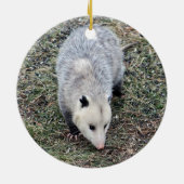 Opossum Photo Keramisch Ornament (Achterkant)