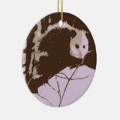 Opossum Pop Art Keramisch Ornament (Rechts)