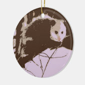 Opossum Pop Art Keramisch Ornament (Links)