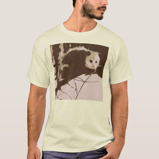 Opossum Pop Art T-shirt (Voorkant)