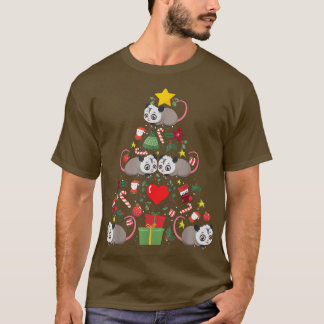 Opossum Possum kerstboomversier Funny T-shirt