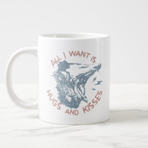 Opossum Possum wensend voor liefde grappige dierli Grote Koffiekop