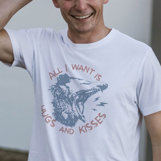 Opossum Possum wensend voor liefde grappige dierli T-shirt