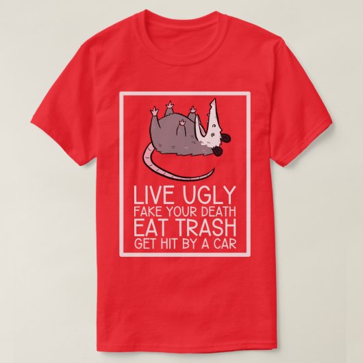Opossum Quotes T-shirt (Design voorkant)