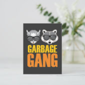 Opossum Raccoon Gift Garbage Gang Rodent Animal Briefkaart (Staand voorkant)