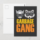 Opossum Raccoon Gift Garbage Gang Rodent Animal Briefkaart (Voorkant / Achterkant)