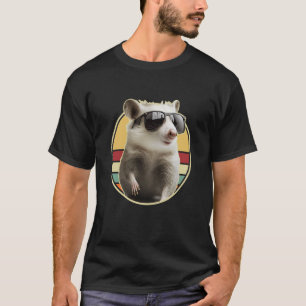 Opossum Retro Outfit Cool Dier Eet Afval Possum T-shirt