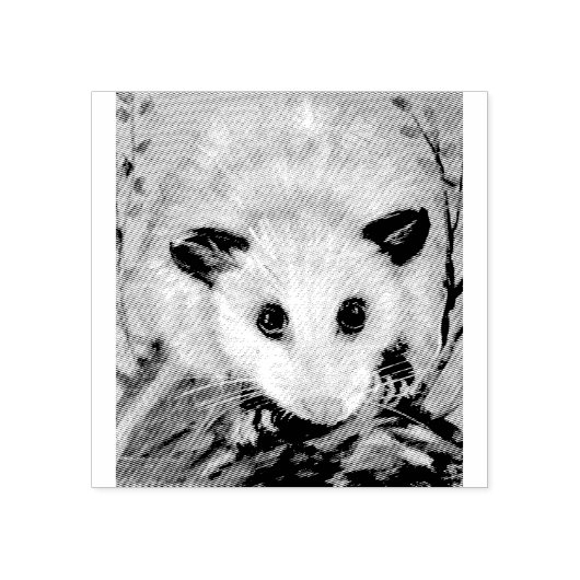 OPOSSUM RUBBER STAMP RUBBERSTEMPEL (Afrduk)