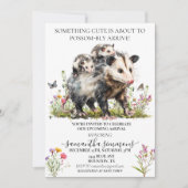 Opossum Schattige Mama Baby shower Kaart (Voorkant)