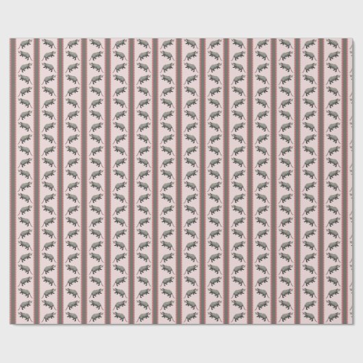 Opossum Stripe  Cadeaupapier (Vlak)