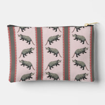 Opossum Stripe Zipper Pouch