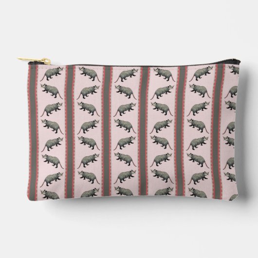 Opossum Stripe Zipper Pouch Etui (Voorkant)