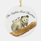 Opossum triplets keramisch ornament (Voorkant)