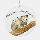 Opossum triplets keramisch ornament (Achterkant)