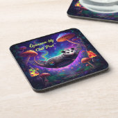 Opossum Trippy Psychedelic Hippie Custom Persoonli Bier Onderzetter (Linkerzijde)