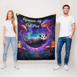 Opossum Trippy Psychedelic Hippie Custom Persoonli Fleece Deken