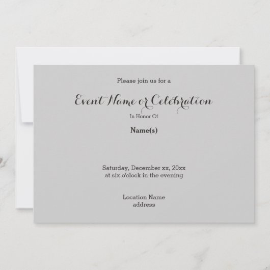 Opossum Uitnodiging (Achterkant)