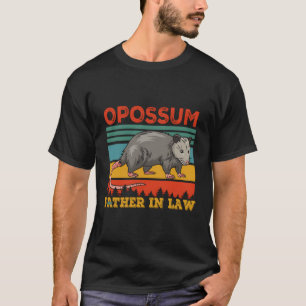 Opossum vader in wet dier t-shirt