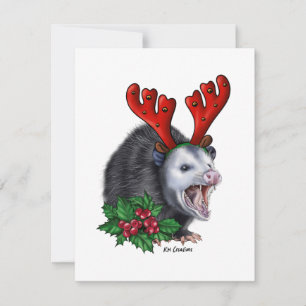 Opossum - vakantiekaart feestdagenkaart