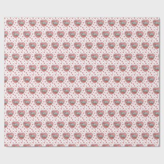 Opossum Valentine's Day Cadeaupapier (Vlak)