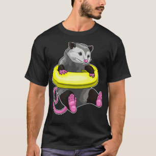 Opossum Zwemmen Reddingsboei T-shirt