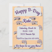 Opossums Gefeliciteerd Kaart (Voorkant)