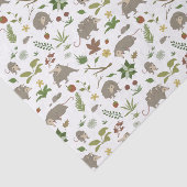 Opossums in een bessenveld in het wit tissuepapier (Detail)