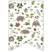 Opossums in een bessenveld in het wit vlaggetjes (Eerste vlag)