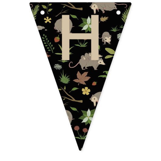 Opossums in een bessenveld in zwart vlaggetjes (Tweede vlag)