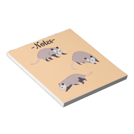 Opossums Notitieblok (Schuin)