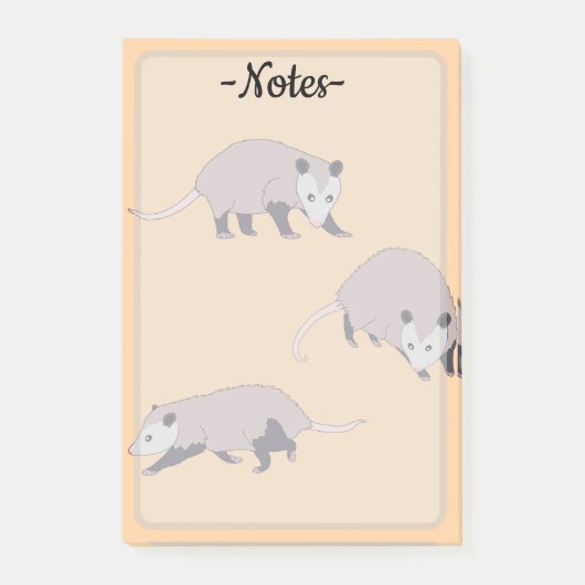 Opossums Post-it® Notes (Voorkant)