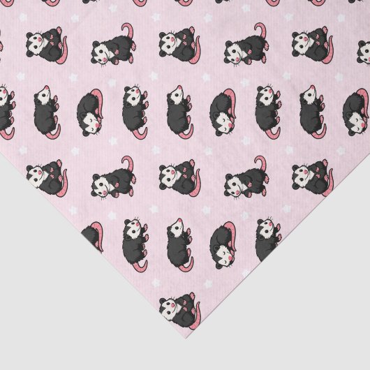 Opossums Tissuepapier (Detail)