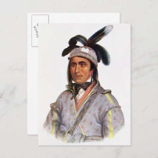 Opothle-Yoholo, een Creek Chief Briefkaart (Voorkant / Achterkant)