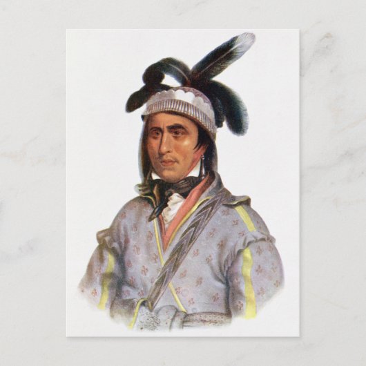 Opothle-Yoholo, een Creek Chief Briefkaart (Voorkant)