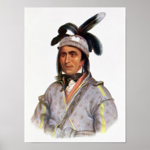 Opothle-Yoholo, een Creek Chief Poster