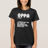 Oppa Definition Saranghae Kdrama Fans T-shirt (Voorkant)