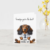 Oppa Happy Vaderdag Kaart (Gele Bloem)