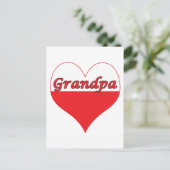 Oppa Poland Heart Briefkaart (Staand voorkant)