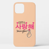 Oppa Saranghae Cute Kpop Case-Mate iPhone Case (Achterkant)