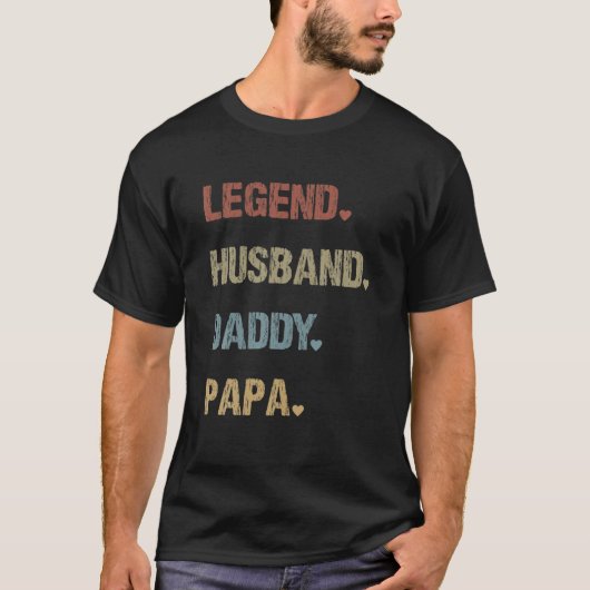 Oppa Vaderdag Legend Husband Papa Vinta T-shirt (Voorkant)