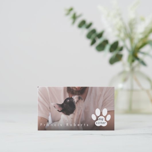 oppas | Foto Visitekaartje (Staand voorkant)