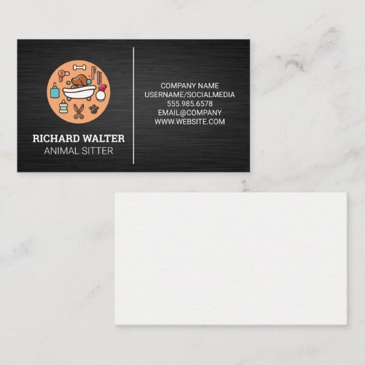 oppas | verzorger visitekaartje (Voorkant / Achterkant)