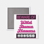 oppassen van de wilde bunco - spelers magneet (Voorkant / Achterkant)