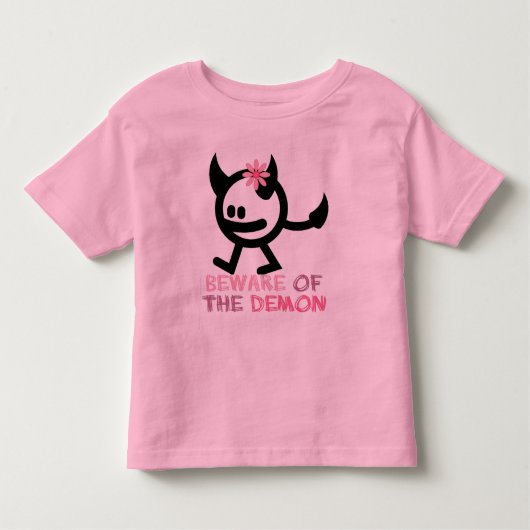 oppassen voor de demon kinder shirts (Voorkant)