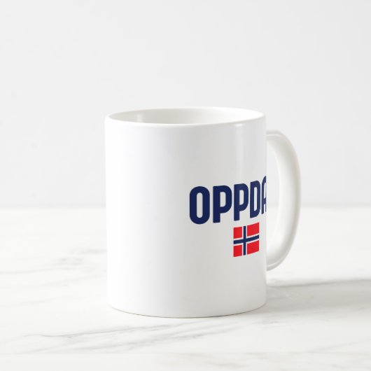 OPPDAL Noorwegen Koffiemok (Voorkant rechts)