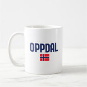 OPPDAL Noorwegen Koffiemok (Links)