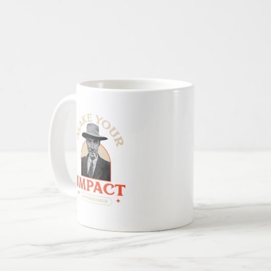 Oppenheimer Maak uw impact Mok (Voorkant links)